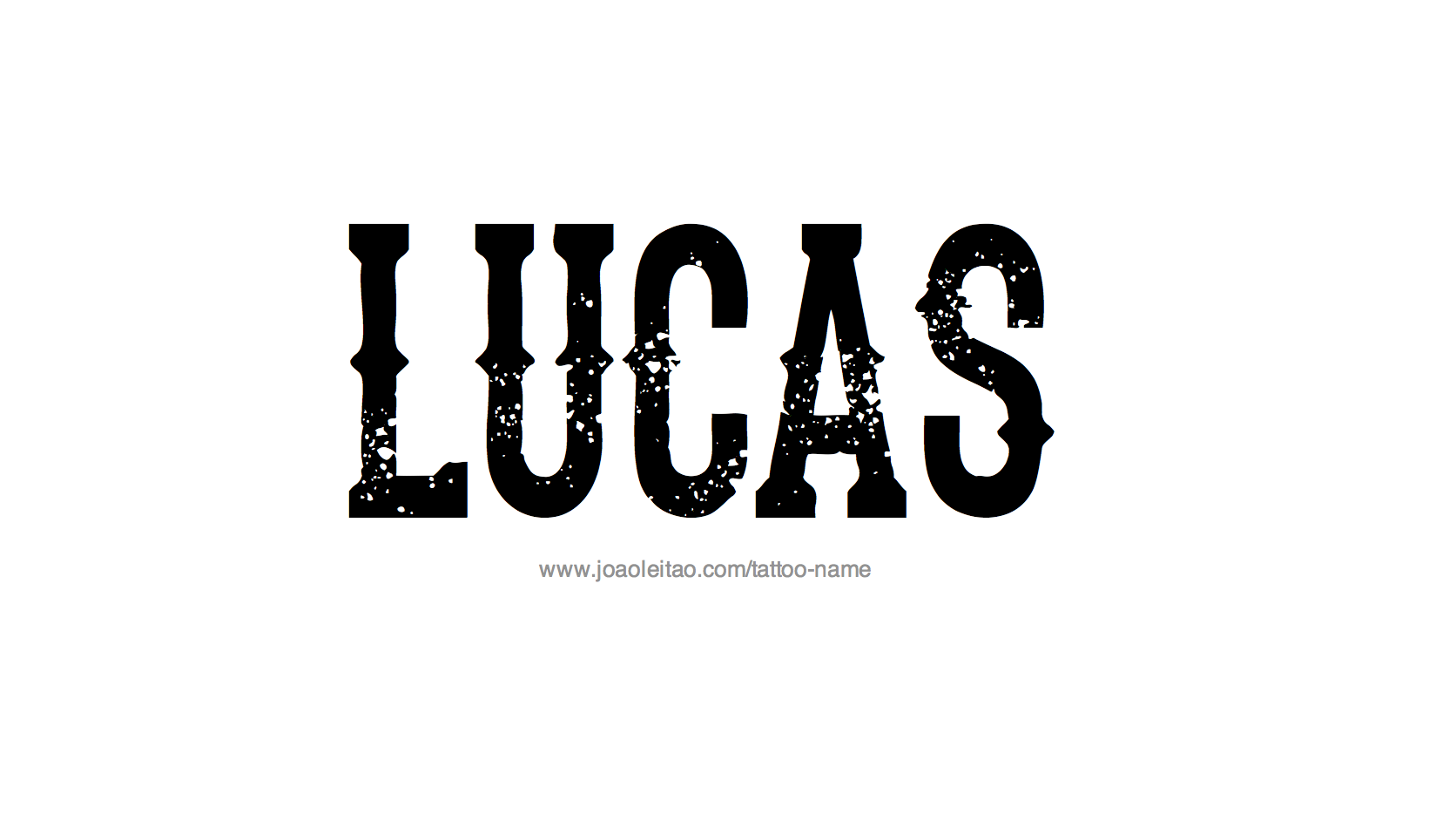 Lucas Name Tattoo Designs